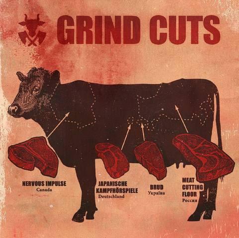 Nervous Impulse / Meat Cutting Floor / Japanische Kampfhörspiele / Brud - Grind Cuts (Split)