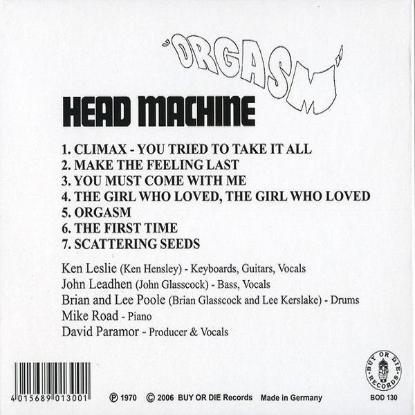Head Machine - Orgasm (Reissue, Digipak 2006)