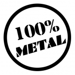 Кружка с кантом 100% metal