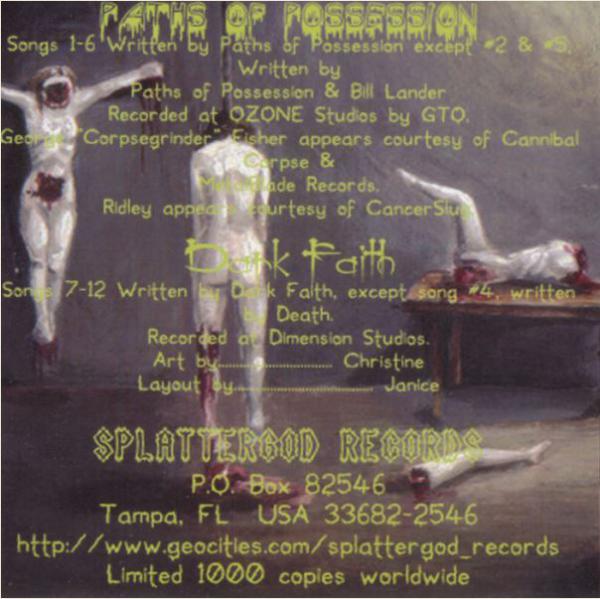 Paths Of Possession / Dark Faith  - The Crypt of Madness (Split)