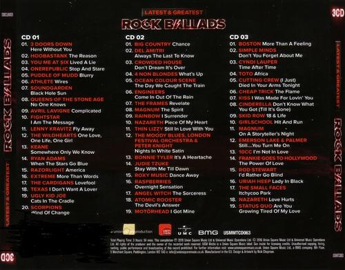 Various Artists - Latest & Greatest Rock Ballads (3 CD) (Compilation)