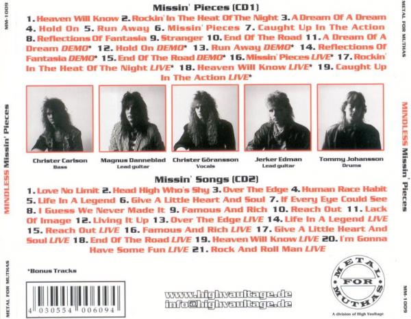 Mindless - Missin' Pieces (Compilation) (2CD)