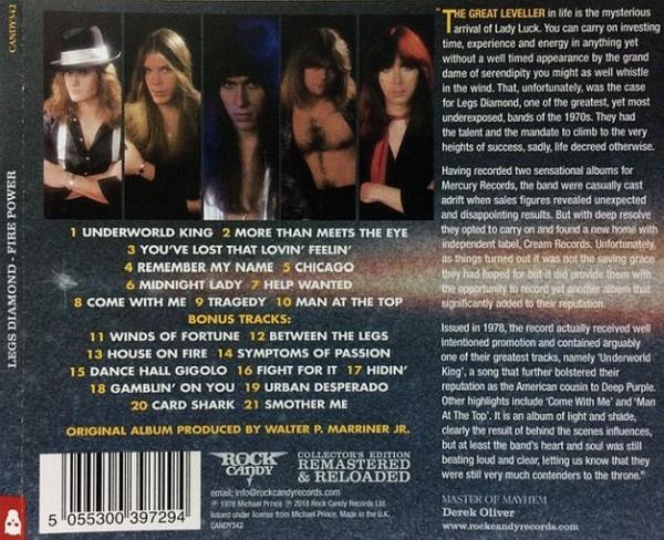 Legs Diamond - Fire Power (Rock Candy remaster +11 bonus tracks) (2018)