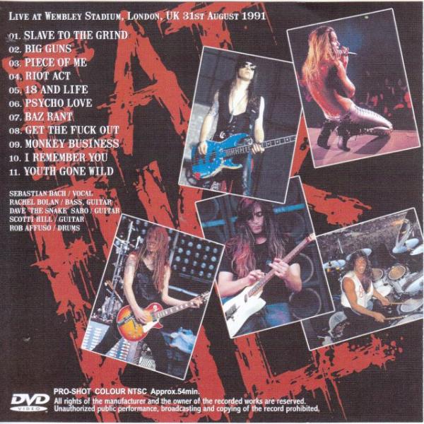 Skid Row - Live Wembly Stadium 1991