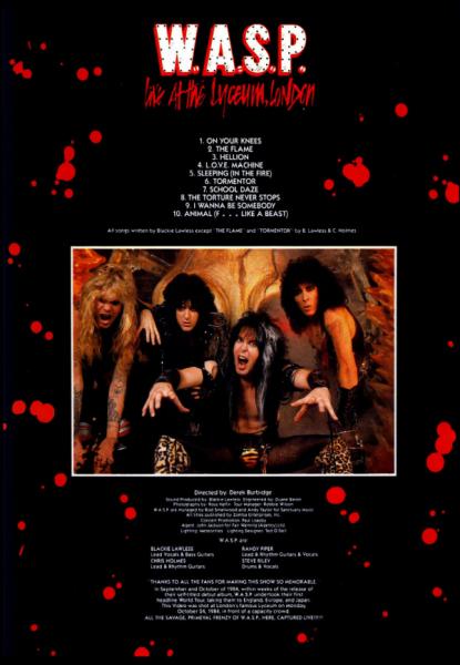 W.A.S.P. - Live At Lyceum London (DVD)