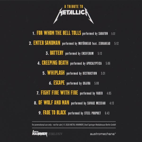 Various Artists - A Tribute to Metallica (Metal Hammer Promo CD) (Lossless)