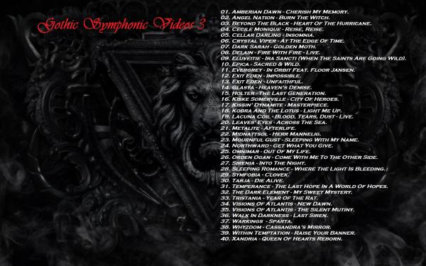 Various Artists - Symphonic Gothic Metal Videos 3 (Blu-ray)