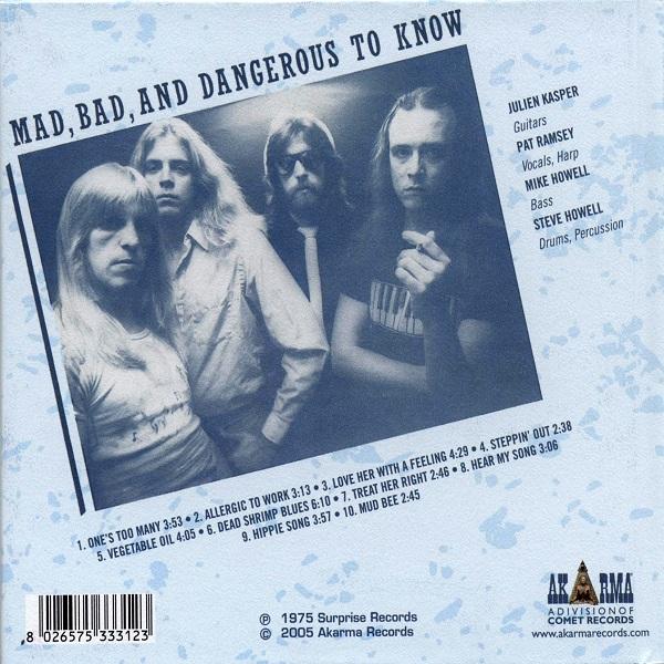 Crosscut Saw - Mad, Bad And Dangerous To Know (Reissue, Digibook 2005)