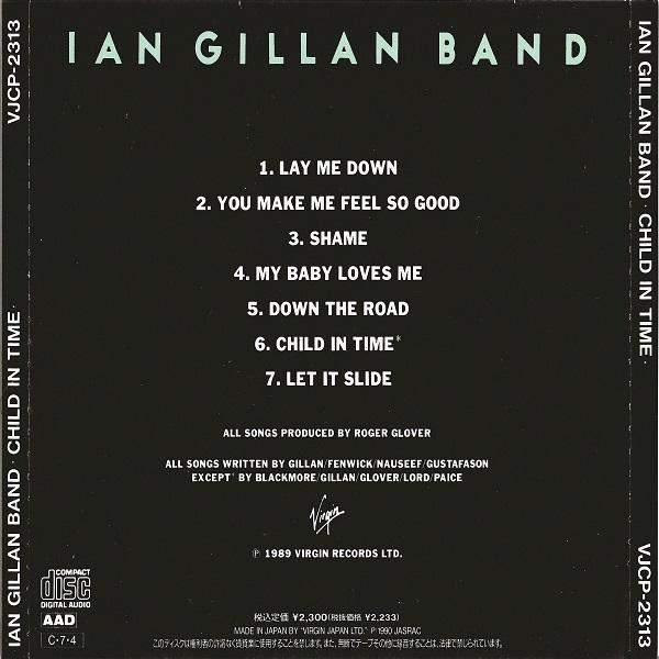 Ian Gillan Band - Child In Time (Japanese Edition) (Reissue, Remastered 1990) (Lossless)