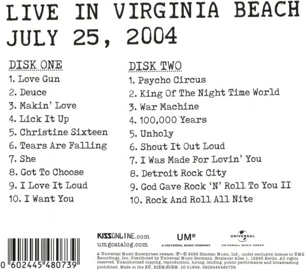 Kiss - Kiss Off The Soundboard Live In Virginia Beach 2004
